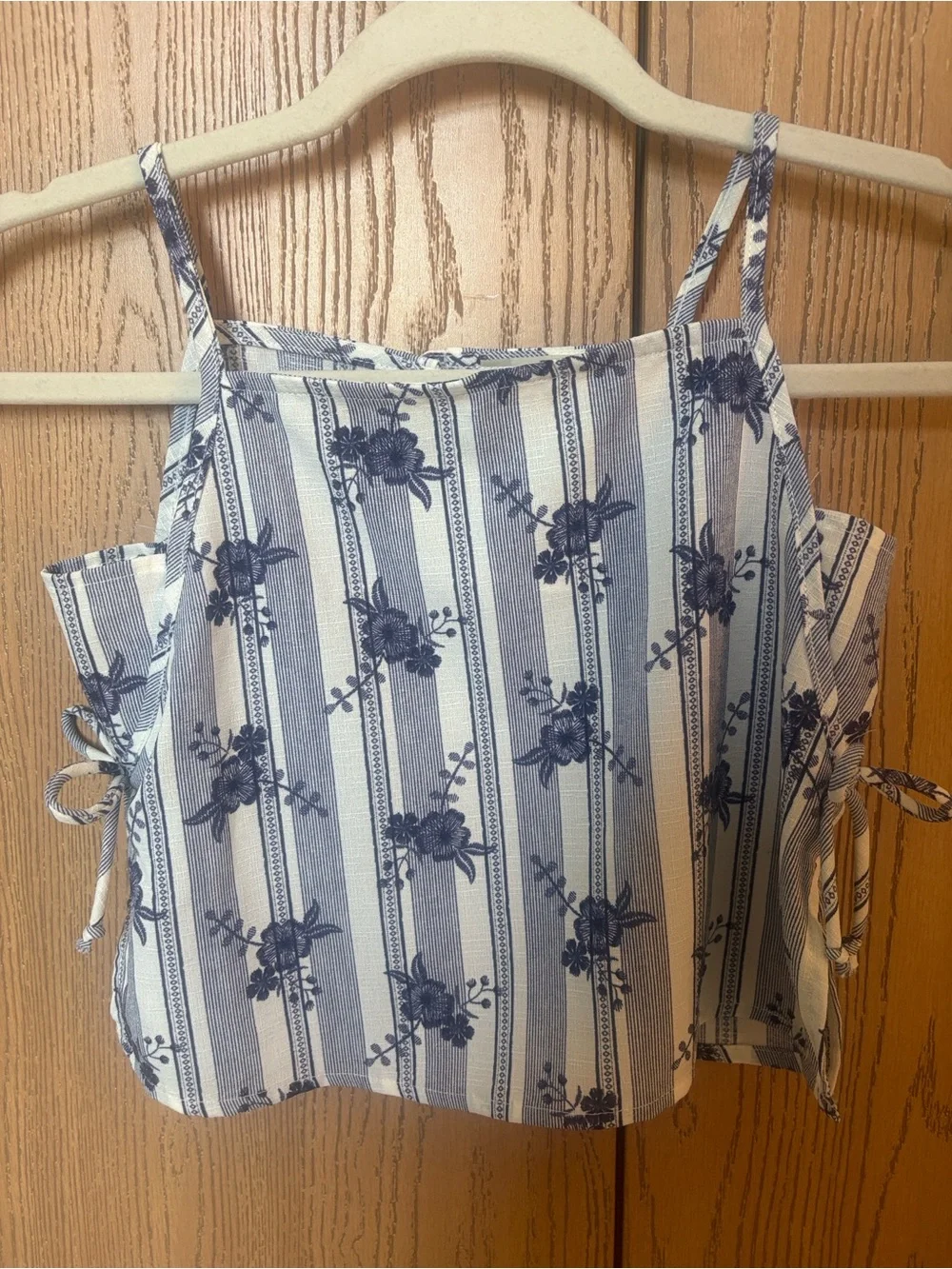 Jenna & Jessie Striped Floral Two-Piece Set